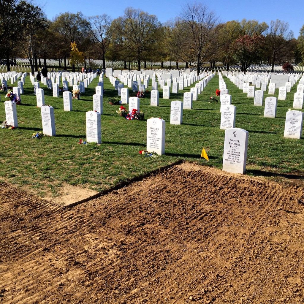 One member of our group was the wife of a brother who is currently deployed.  I thought the fresh graves might affect her.  If it did, she didn't show it.  We were all impressed by her strength.  It certainly affected me.