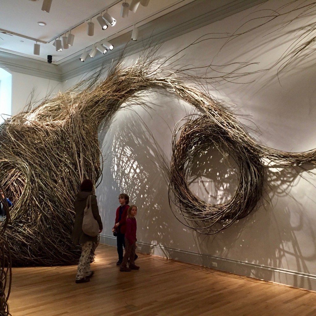 This installation by Patrick Dougherty was my favorite
