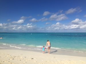 The beach at Turks and Caicos is just beautiful
