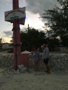 Celebrating our fishing success at Da Conch Shack